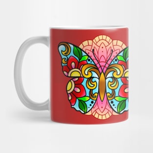 Floral Butterfly Mug